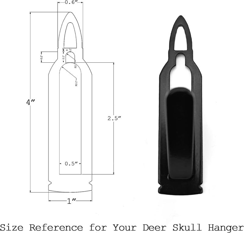VMSIXVM European Deer Skull Mount Hanger, Euro Wall Mount Hanger for Deer Head and Other Smaller Animals, Skull Wall Hooker with Easy Install Kit for Indoor Outdoor - Image 2